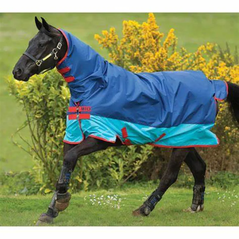 Horseware Amigo Mio All-in-One Lite - Dark Blue/Aqua/Red